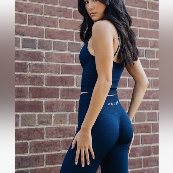 HOUSE iD Seamless Legging Sz Small Navy NWT *SOLD OUT* - Picture 4 of 9
